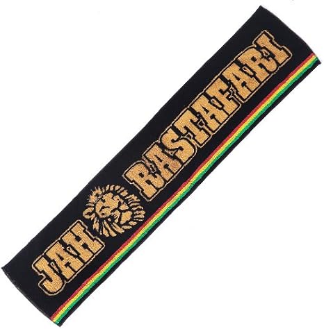 Amazon スリムタオル ジャーラスタファリ ブラック レゲエ好き必須アイテム フェイスタオル ホーム キッチン オンライン通販