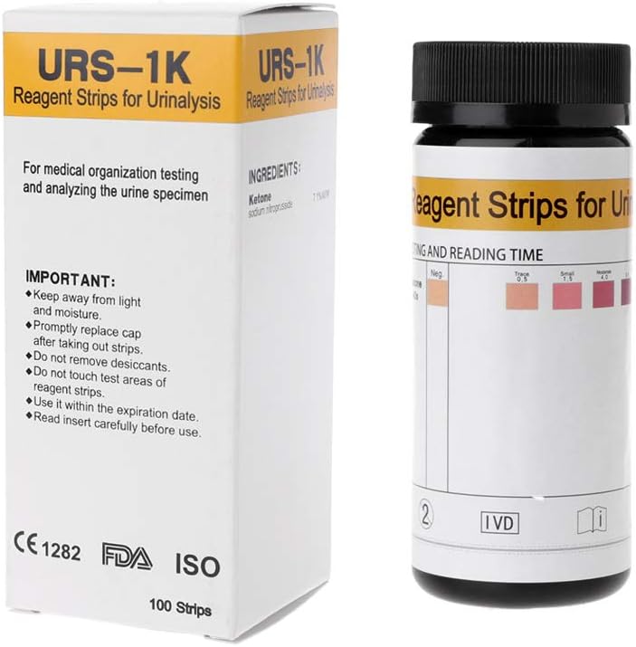 Werst 100pcs/set Ketone Strips Home Ketosis Urine Urinary Test-Atkins Diet Weight Lose