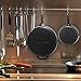 Cast Iron Skillet Set,IEOKE 2 Pieces Pre-seasoned Pan 8-Inch and 12.5 Inch Stovetop Oven Cookware Set Heavy Duty Kitchen Pot