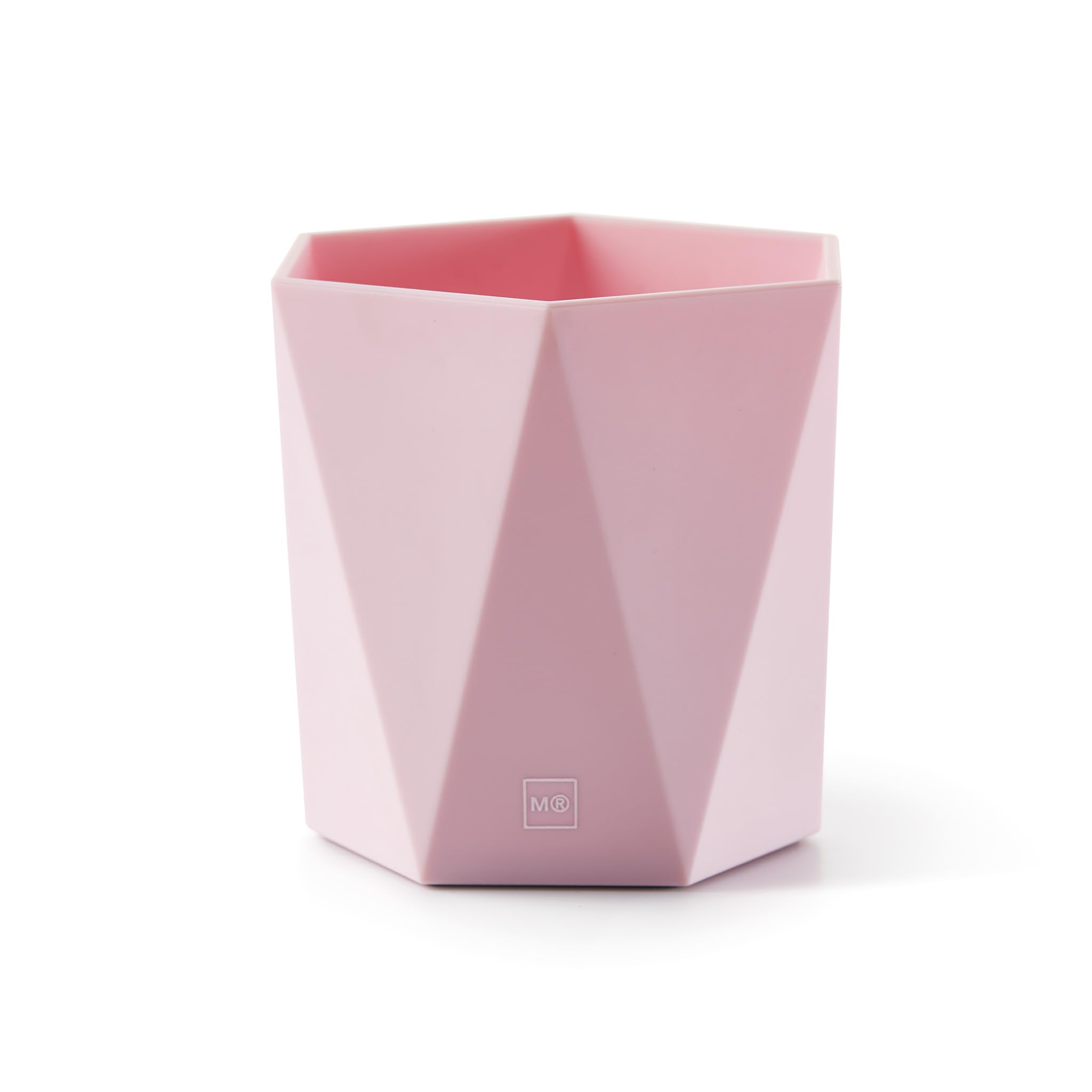 Miquelrius - Cup, Desk Pen Holder, Soft Touch Organizer, Sturdy Structure, Pink