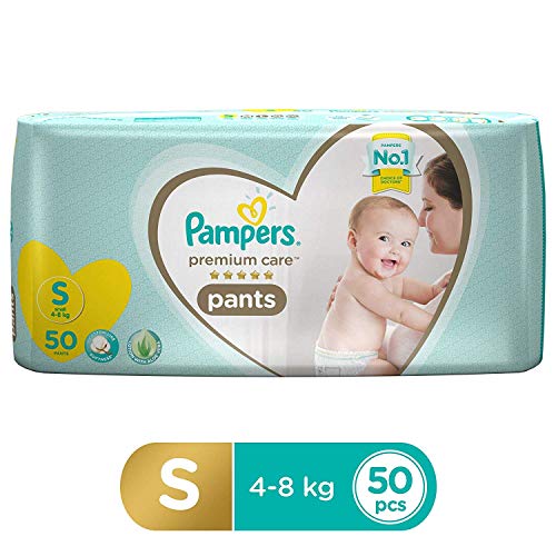 Pampers Premium Care Pants Diapers, Small (50 Count) - Babyweb