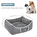 Dog Bed Cat Pet Bed Machine Washable Luxury Rectangle Bed with Soft Detachable Cushion for Small Medium Pet