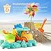 MINGPINHUIUS 21 PCS Beach Sand Toy Set Kids Beach Toys with Sand Truck, Bucket, Shovels, Animal Castle Sand Molds and Mesh Bag, Outdoor Sandbox Toys for Toddlers, Boys and Girls