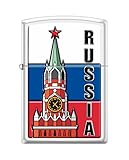 Zippo Lighter-Kremlin Flag Russia White Matte
