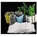 200 Pieces Biodegradable Non-Woven Nursery Bags Plant Grow Bags Fabric Seedling Pots, White