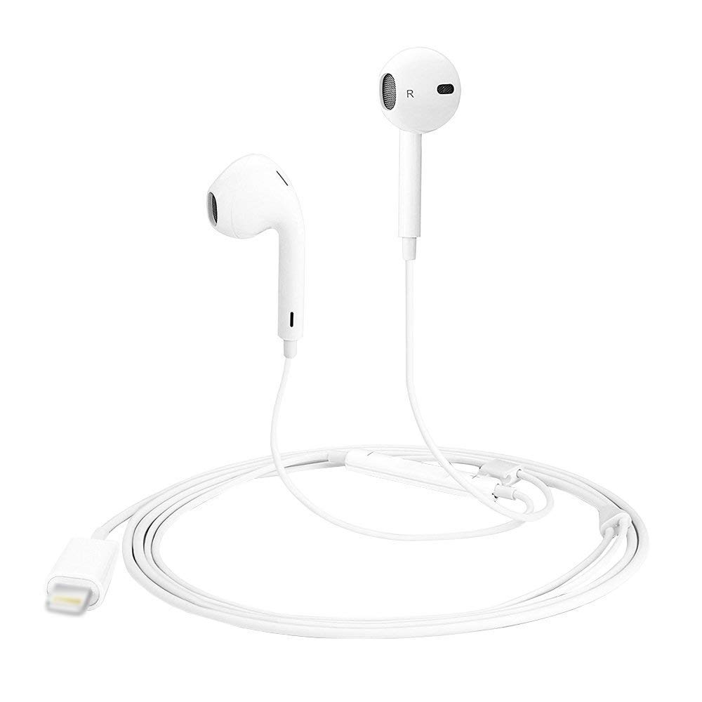 Iphone 7 headphones, DPKIKOLightning iphone earbuds With Microphone Earphones Stereo Headphones and Noise Isolating headset for Apple iPhone 7/7 Plus/8/8Plus/X