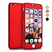 iPhone 6s Case, VANSIN 360 Full Body Cover Ultra Thin Protective Hard Slim Case Coated Non Slip Matte Surface with Screen Protector for Apple iPhone 6 and iPhone 6s (4.7'') - Red