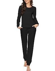 Ekouaer Women's Pajama Sets Casual 2Pcs Sleepwear