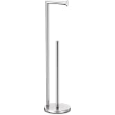 Toilet Paper Holder Stand, Rustproof Bathroom Free Standing, Brushed Nickel | Stainless Steel Toilet Paper Holder,Toilet Paper Roll Holder for 4 Rolls with Non-Slip Stable Base,Bathroom Organizers
