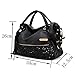 Qianle Fashion Sexy Leopard Print/ Black Bag Paillette Shoulder Bags Handbags for Women