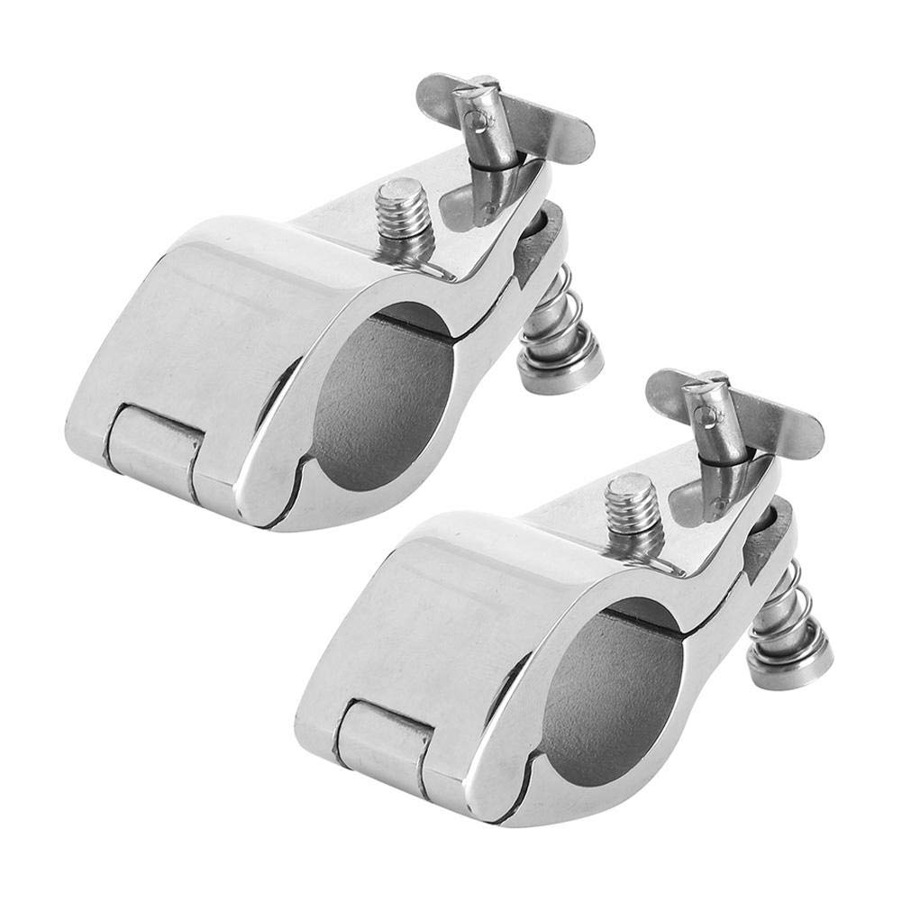 Aramox 2Pcs Marine Jaw Slide,316 Stainless Steel Upper Jaw Slide Marine Hardware Fittings Tip Style Silver(25mm/0.98in)