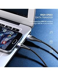 UGREEN - Cable de carga micro USB de nailon trenzado USB 2.0 A a micro USB Android, cable de carga rápida con conexión de cable flexible para Samsung, LG, Nokia, HTC, Moto, Nexus, mando de TV, PS4