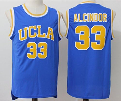 Mens UCLA Lew Alcindor #33 New Arrive Basketball Jersey Blue XL