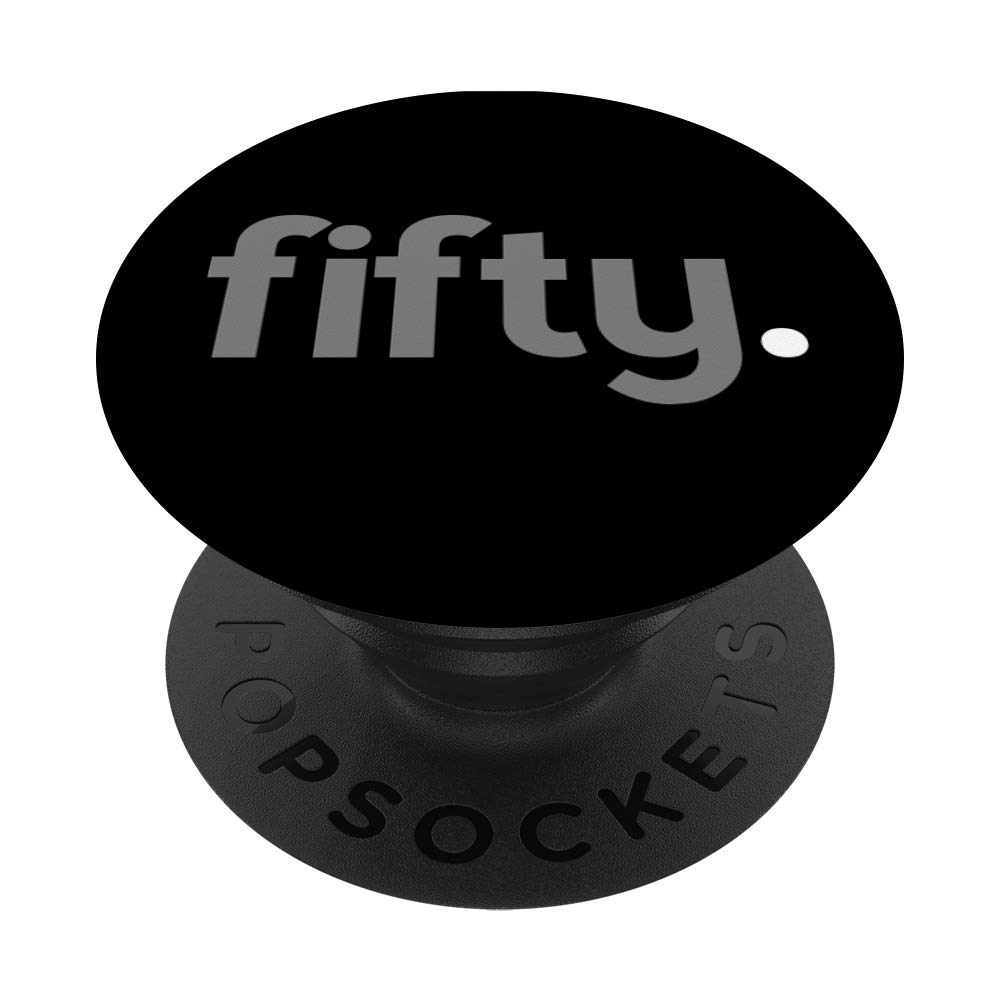 50th Birthday Gift Ideas for Him Men | Fifty Design Party PopSockets PopGrip: Swappable Grip for Phones & Tablets
