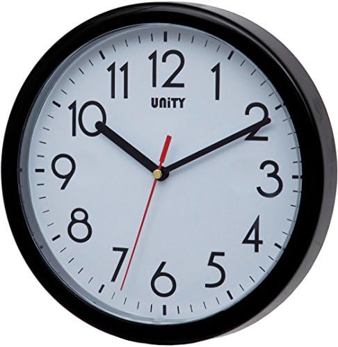 Wall Clock, Hastings, Silent Sweep, Modern, Black, 22 cm / 8.6-inch