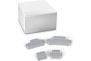 EZISOE 100Pcs MC Type Lead Clip on Wheel Weights Assortment, 0.25OZ/0.5OZ/0.75OZ/1.0OZ 25Pcs for Each Style