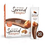 Spread Delights Single-Serve Chocolate Hazelnut Spread - Great on your Favorite Snacks & Pastries (20 Count Carton)