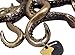 Decorative Octopus Bronze Finish Key Holder Wall Decor, 11 Inch
