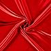 Silky Satin Charmeuse Solid Lipstick Red Fabric by The Yard