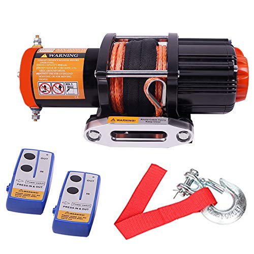 ORCISH 12V 4500lb Electric ATV UTV Synthetic Rope Winch Kits (Synthetic Rope Style)