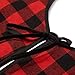 VGIA 48 inch Christmas Tree Skirt Red and Black Buffalo Check Tree Skirt Christmas Decoration