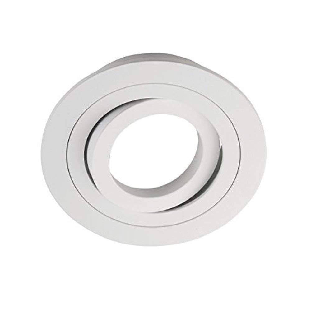 wonderlamp Round recessed Spotlight, Aluminium, GU10, White