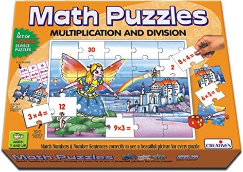 Creative Educational School Multiplication and Division Math Puzzles