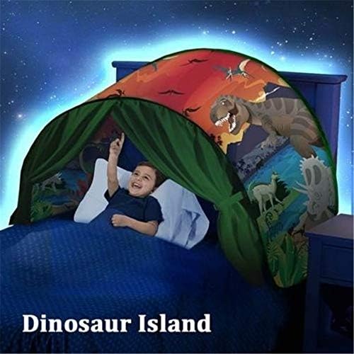 Steerfr Dream Bed Tents for Kids, Foldable Magic Play Tent,Tent Fairy Playhouse Festival Decoration Tent Decoration Gift Fit for Boys or Girls