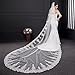 ElieHouse Women's Custom Made Sequins Chapel Wedding Bridal Veil With Comb E63