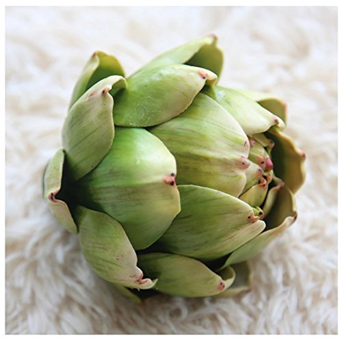 Inverlee Artificial Artichoke Flower Fake Silk Wedding Party Bouquet Home DIY Office Party Wedding Decor (Green)
