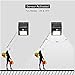 Iextreme 12 LED Solar Lights, Holan Waterproof Motion Sensor Solar Light Outdoor Wall Lights for Garden Patio Step Stair Fence Deck Yard Driveway, 4 Pack ¡­
