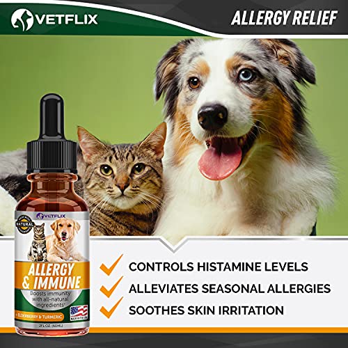 Velflix Allergy Immune Anti Itch & Hot Spots Made in USA Natural Pet