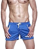 SEOBEAN Mens Low Rise Sports Soft Running Training Short Pants (M(28-30