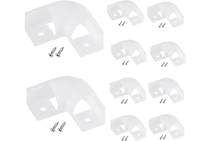 SATZOL 10 Pack LED Aluminum Channel Corner Kit, Connector for V shape Aluminum Channel, 90 Degree Corner Connector Kit for 16x16mm LED Aluminum Channel Screw Included