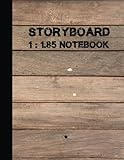 Image de Storyboard Notebook: Large Print 1.85:1 , 4 Panel withs Narration Lines , 8.5 by 11 and 120 pages ,The Industry Standard for Storyboard Sketchbooks Vo