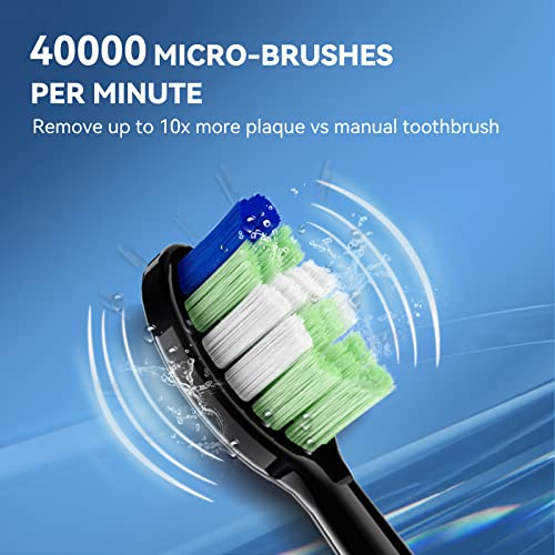JTF Sonic Electric Toothbrush for Adults Teeth Whitening Toothbrush