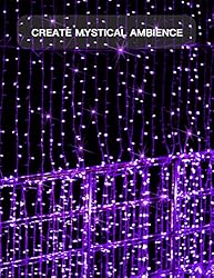 suddus Purple Halloween Window Lights Indoor, 200