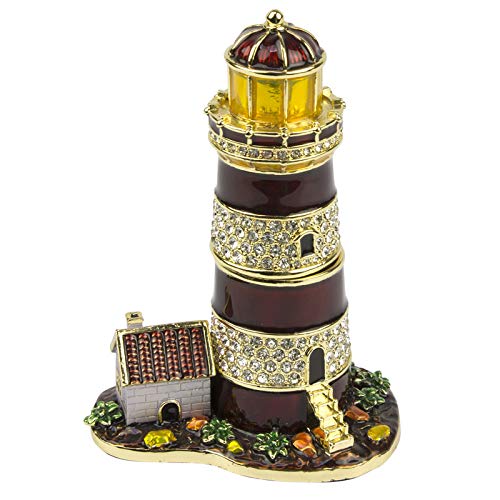 Jewelled Trinket Box - Lighthouse
