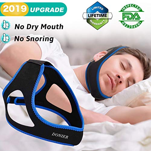 Anti Snoring Devices Chin Strap [Upgraded 2019], Snoring Solution Snore Stopper Anti Snoring Chin Strap for CPAP Users, Anti Snoring Devices Stop Snoring Sleep Aid Snore Reducing Aids for Men Women - Thumbnail 7