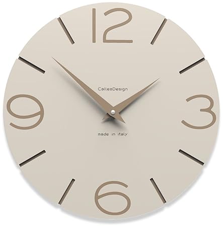 Calleadesign - Wanduhr Smile, Leinen