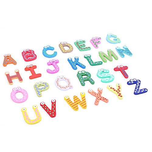 Pannow Fridge Wooden Magnet Baby /Child Toy A-Z Educational English Letters Alphabet 26 Pcs - Thumbnail 2