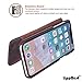 iphone X Case, LippBest [Genuine Leather] [Stand Feature] [Card Slots Vintage Series] Protective Flip Cover [Ultra Slim] Premium iphone X Leather Case for iphone 10 with Wallet (Brown)