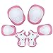 Kid's Protective Gear Set,Roller Skating Skateboard BMX Scooter Cycling Protective Gear Pads (Knee Pads+Elbow Pads+Wrist Pads),(White)