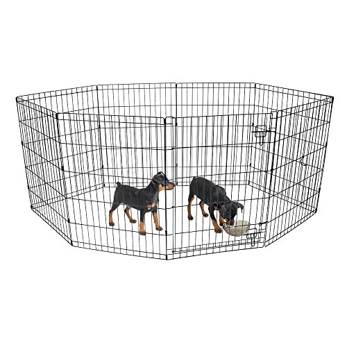 BV Pet Foldable Exercise Pen / Dog Playpen, 8 Panels with Single Door (36"H) - Thumbnail 7