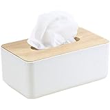 Wood Top Modern Tissue Box Cover