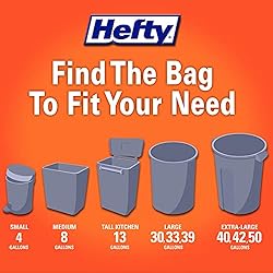 Hefty Trash Bags, 80 Count (Pack of 1), Unknown