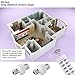 BESTTEN Remote Outlet and Light Socket Combo Set (3 AC Plugs, 2 Lamp Holders, 2 Remotes), Wireless Control Switch ON/OFF, Home Automation Set, ETL Certified, White