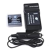 DSTE 2x DMW-BCF10 DMWBCF10 Li-ion Replacement Battery + DC57 Travel and Car Charger Adapter for Panasonic Lumix DMC-F2 FT3 FT4 FX68 FX700 FX75 TS2 TS3 TS4 F3 FH1 FH20 FH22 FH3 Camera as DMW-BCF10E