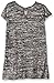 Beautees Girls' Big Border Print Hi/Lo Top