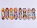 FunsLane Mini Finger Skateboard Fingerboard Mini Skateboard Party Supplies Toy Gift 24 Pcs